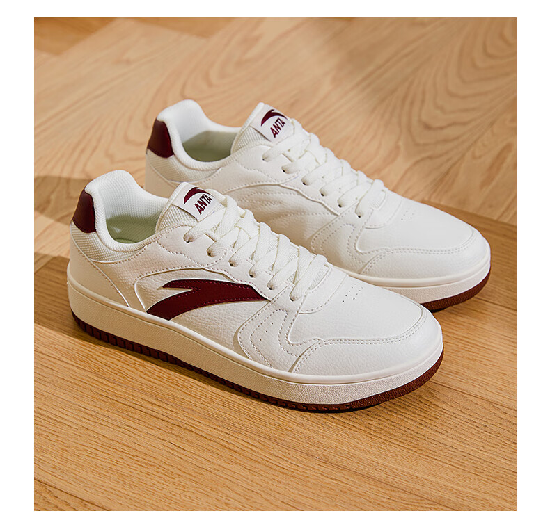 Anta Origin Year 2.0 | Men's Thick-Soled White Sneakers, Breathable Retro Casual Sports Shoes for Couples, Summer Height-Increasing Sneakers 31