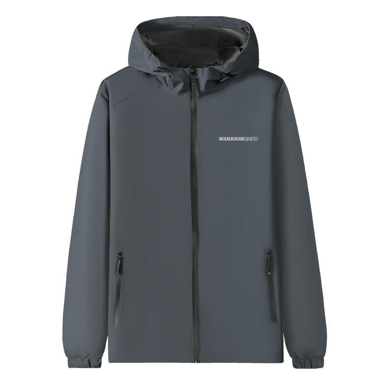 Warrior Men's Hooded Printed Jacket Autumn Fashion Casual Versatile Men's Outerwear 11