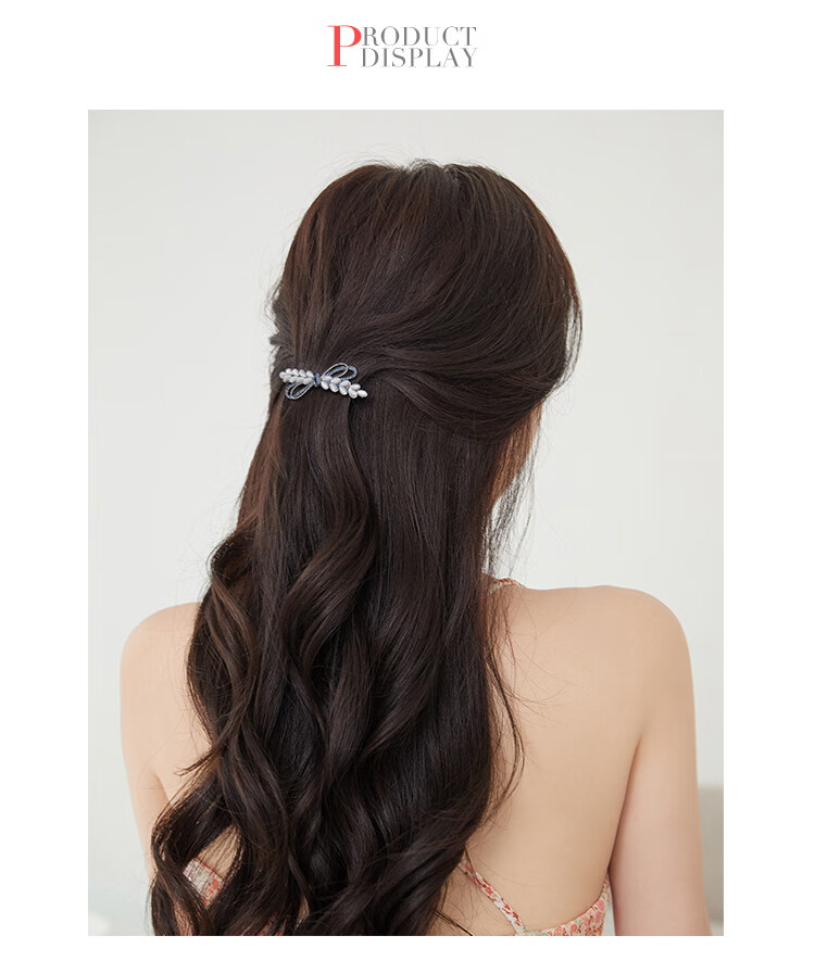 CHIMERA Wheat Ear Hair Clip, Straight Bar Clip for Back of Head, Hair Accessory, High-End Hair Clip, Hair Pin, Mid-Autumn Festival Gift 9