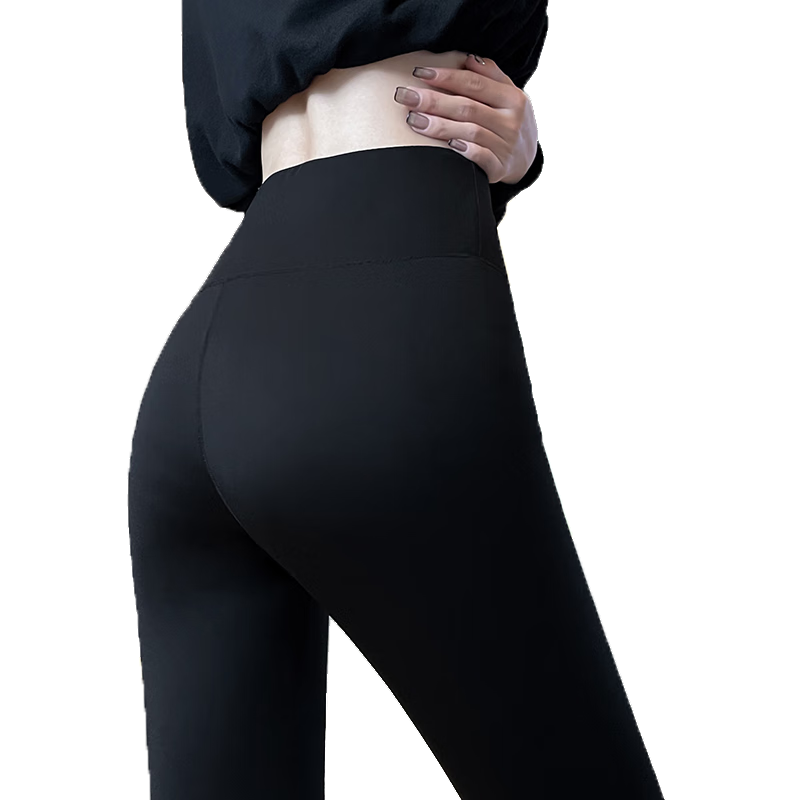 LangSha Thick Shark Leggings for Women, High-Waisted Tummy Control Pants with 400g Fleece Lining for Autumn And Winter, Tight-Fitting Base Layer Pants for Outer Wear