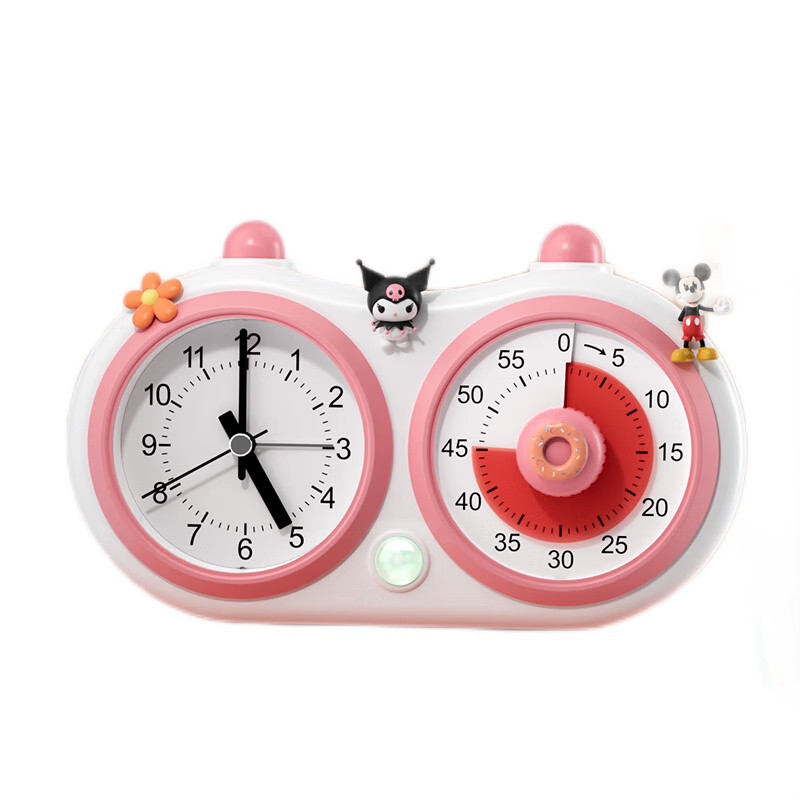 QT-TIMER Dual-Screen Timer for Children's Learning, 2026 New Model, Student-Specific Alarm Clock, Visualized Clock, Self-Discipline Tool, Countdown Timer, Time Management Device, Gift for Girls