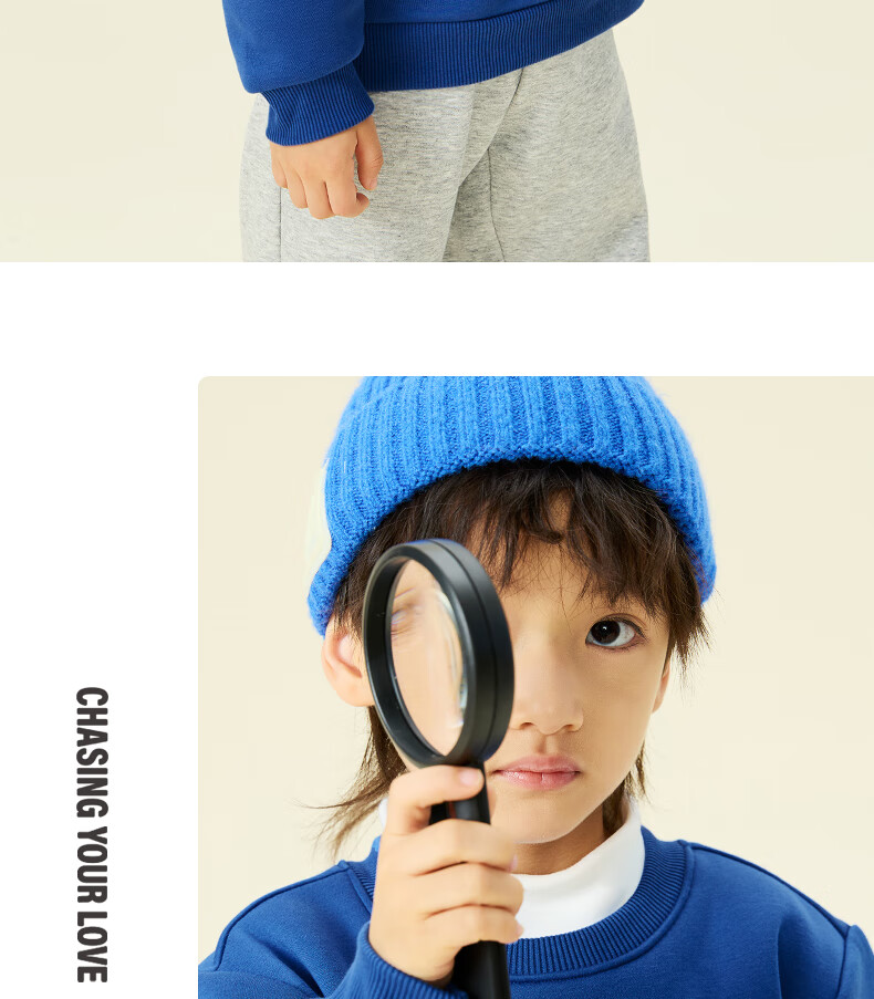 361° Kids Hoodie Autumn Winter 25 Fleece Lined Pullover Sweatshirt for Boys and Girls Ages 3-14 Blue 170 31