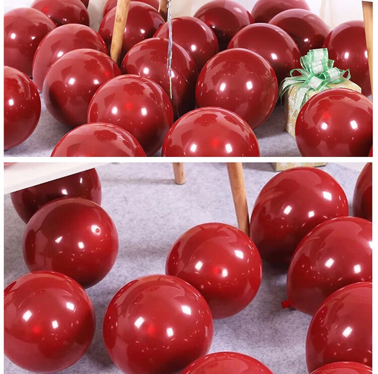 Abaoli Wedding Balloons, Wedding Scene Decoration, Birthday Backdrop, Proposal Decoration, Red Balloons, Complete Wedding Supplies 11
