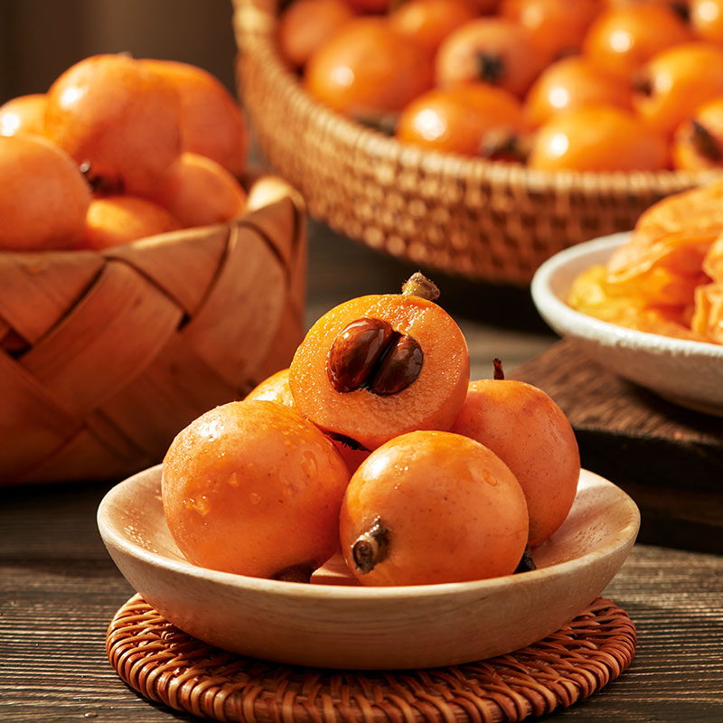 来伊份冰糖枇杷干40g 果脯水果干即食果肉 办公室休闲零食