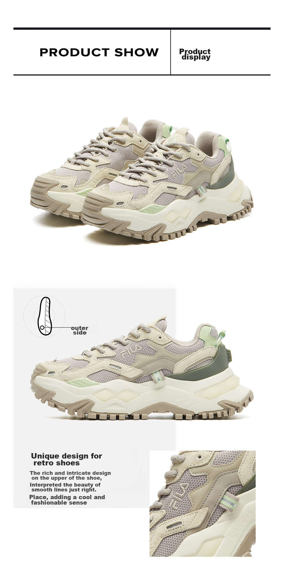 FILA FUSION Women's Sports Shoes 2025 Hard Candy Thick Sole Dad Sneakers 15