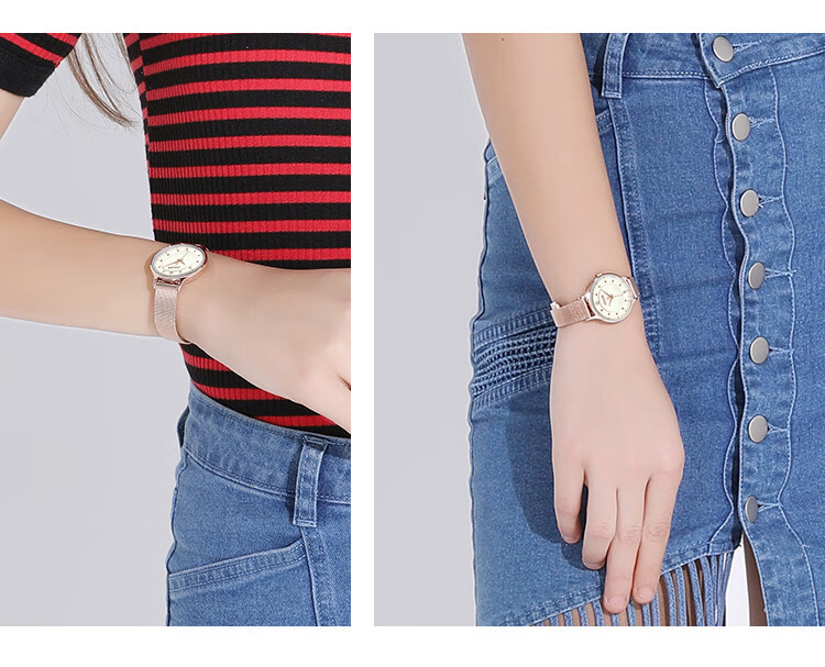 Julius Women's Watch Fashion Series, Korean Style Simple Versatile Student Waterproof Quartz Ladies Watch, Rose Gold JA-426LF 3