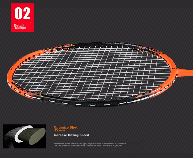 ENPEX Badminton Racket Set, Fashionable Couple's Pair Rackets, Carbon Composite Racket, 2-Piece Set E-POWER066 with Grip Tape 6