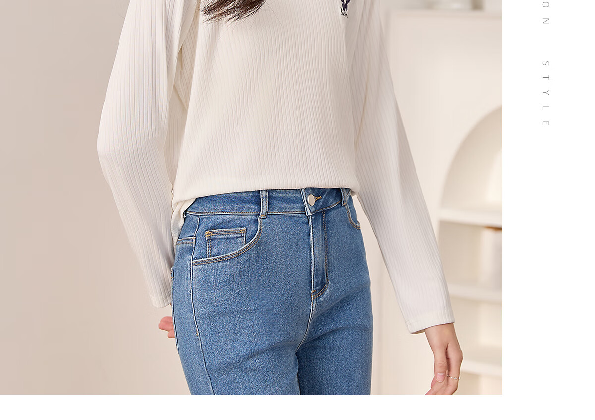 Chushen Spring And Autumn Long-Sleeve T-Shirt for Women, Simple And Fashionable Contrasting Color Round Neck Base Shirt Top S13KT2425 15