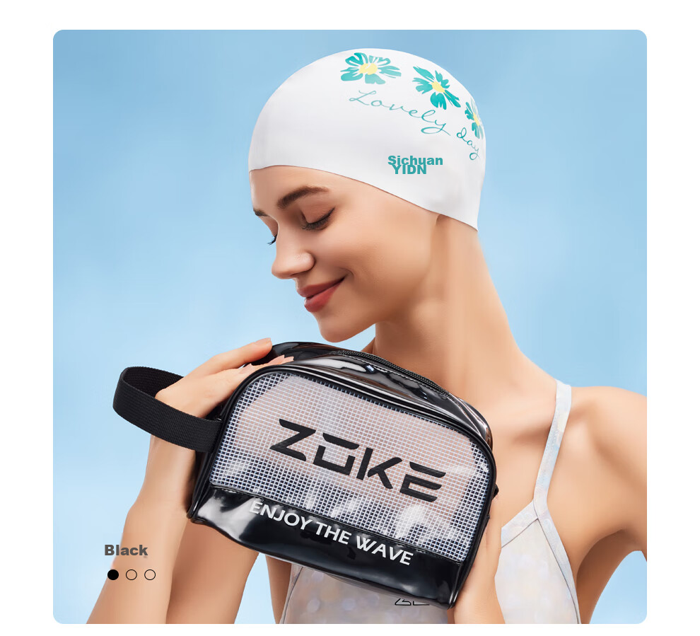 ZOKE Swimming Bag Storage Waterproof Swim Bag Swimming Training Fitness Toiletry Small Bag One Size Fits All Black 624505104 9