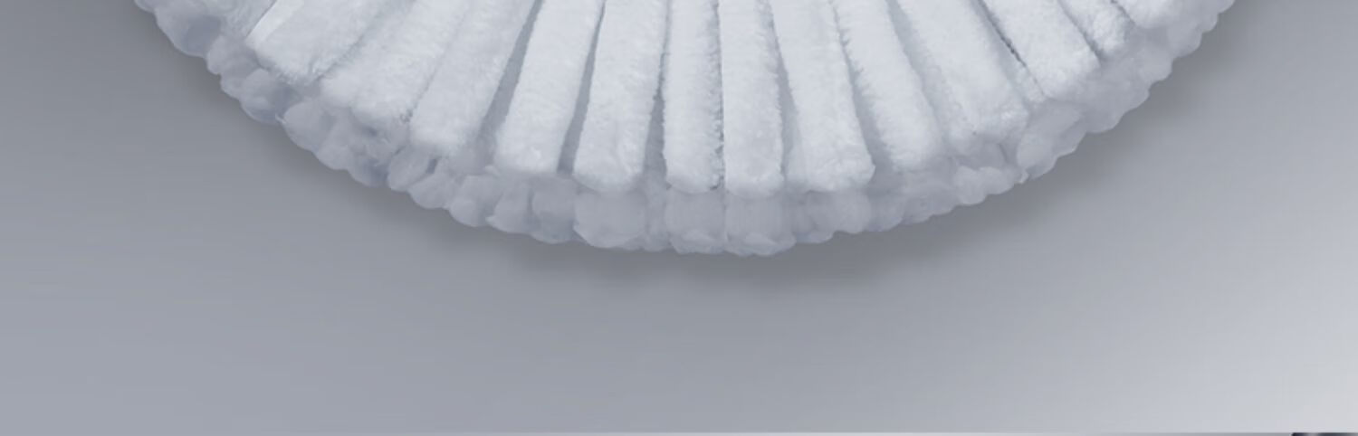 Dawei Rotating Mop with 40cm Extendable Handle 99-127cm, 4 Thick Mop Heads, D7 One-Touch Detachable Head Replacement 6