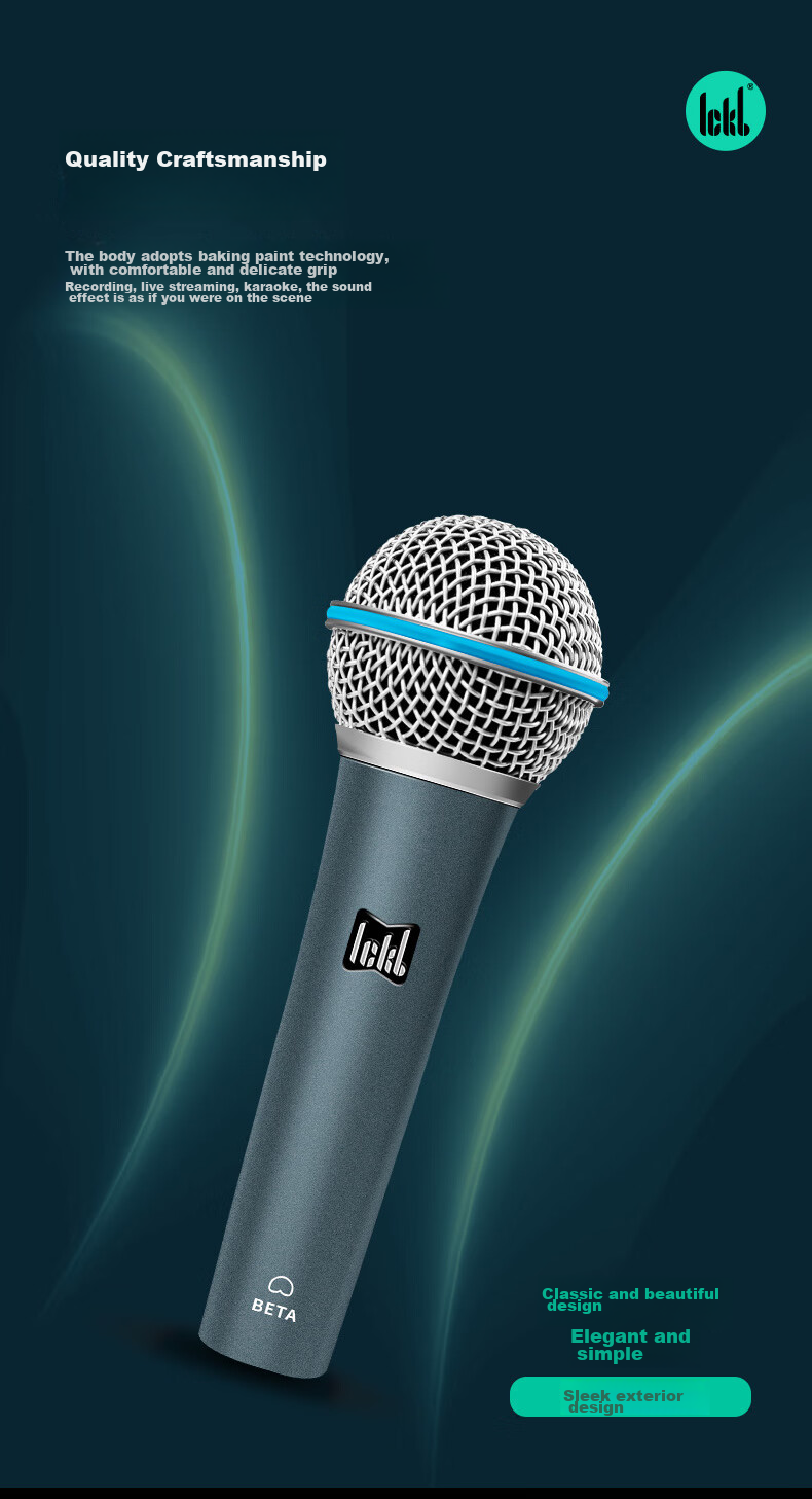 Ickb Beta Condenser Microphone Live Streaming Equipment Sound Card Kit for Mobile Phones, Computers, Desktops, Singing, Douyin, Kuaishou, Karaoke Recording And Shouting Microphone 3