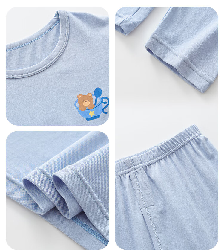 Hodo Children's Underwear Set, Hodo Cotton Candy Modal Cotton Sweater Autumn Top And Pants L6012 Pink 130 14