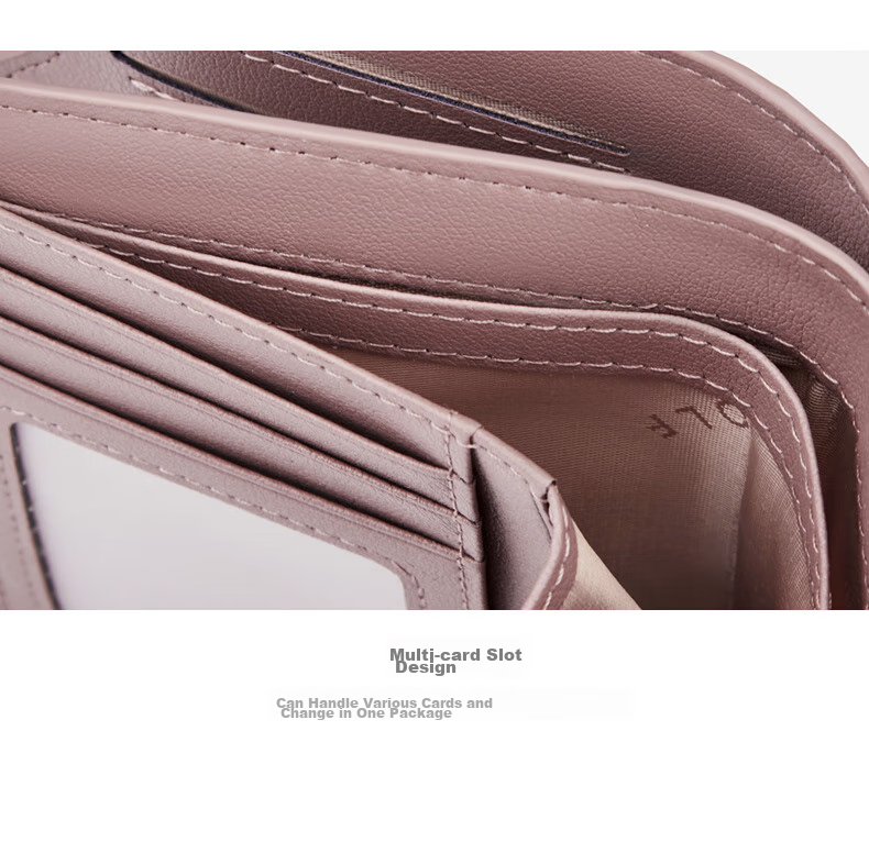 GOLF Wallet for Women, Fashionable Printed Design, Multi-Functional Card Holder And Coin Purse, Short Style Billfold 26