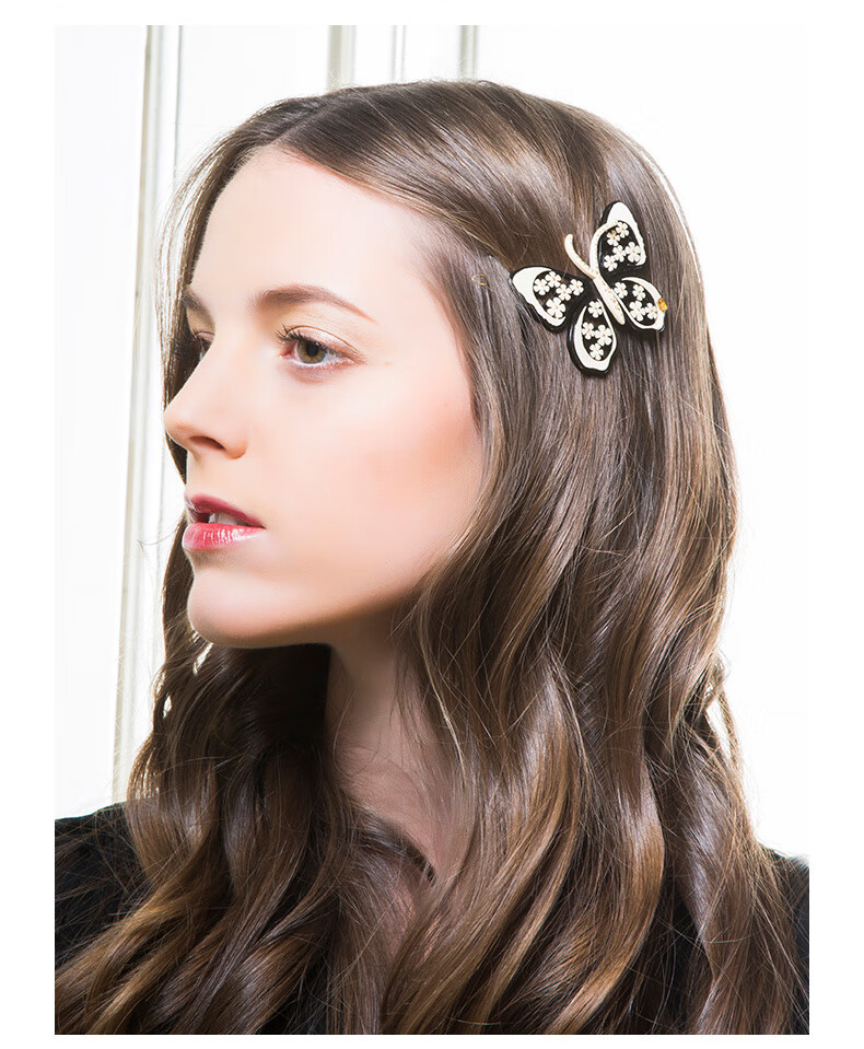 ALEXANDRE DE PARIS Casual Feather Hair Clip, Fashionable And Simple Hairpin, Mid-Autumn Festival Gift, Niche Z Feather Gift Box 8