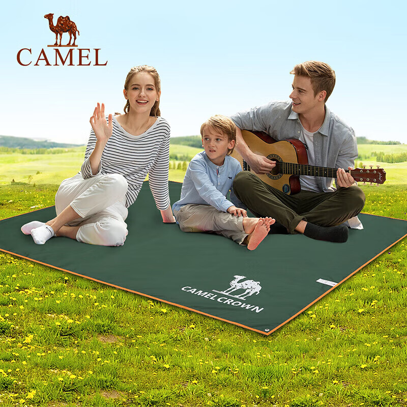 CAMEL Outdoor Ground Mat Tent Camping Pad, Thickened Waterproof Wear-Resistant Picnic Mat, Moisture-Proof Floor Mat A0S3H8103 Army Gree