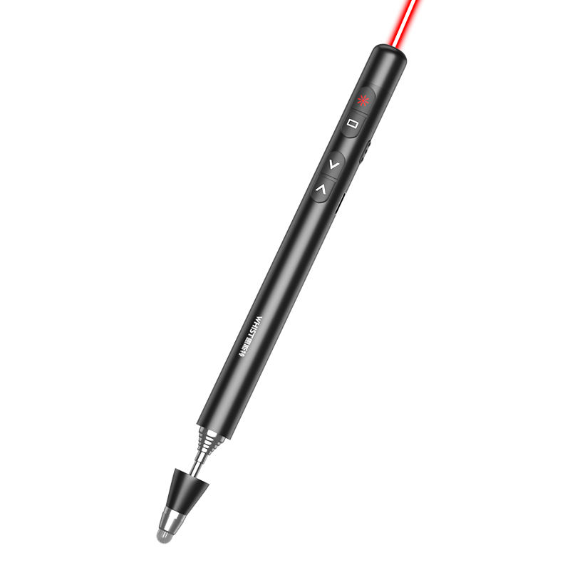 Whist 199 Red Laser Pointer, Page-Turning Pen for Teachers, Suitable for PPT Projectors, Compatible with Seewo Electronic Whiteboard Touchscreen Pen, Multimedia Presentation Pointer, Telescopic Teaching Pointer, Four-In Remote Control Pe