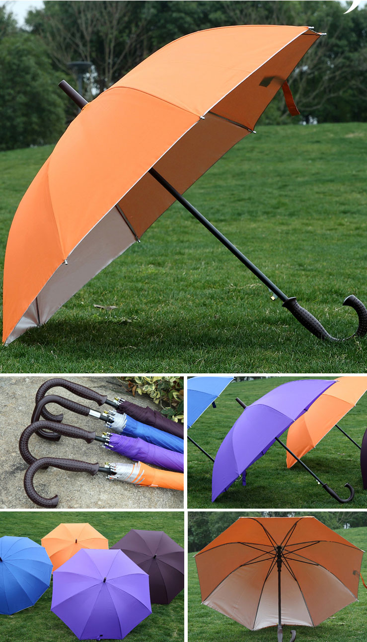 xiongying 广告伞定制雨伞长柄伞加大礼品酒店折叠 加大伞下直径125cm