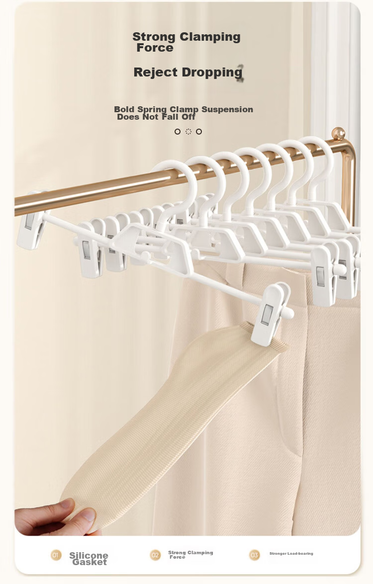 Baoshi Balcony Sock Drying Rack, Shoe Drying Stand, Foldable Windproof Student Hanger with 24 Clips for Clothes And Socks 1