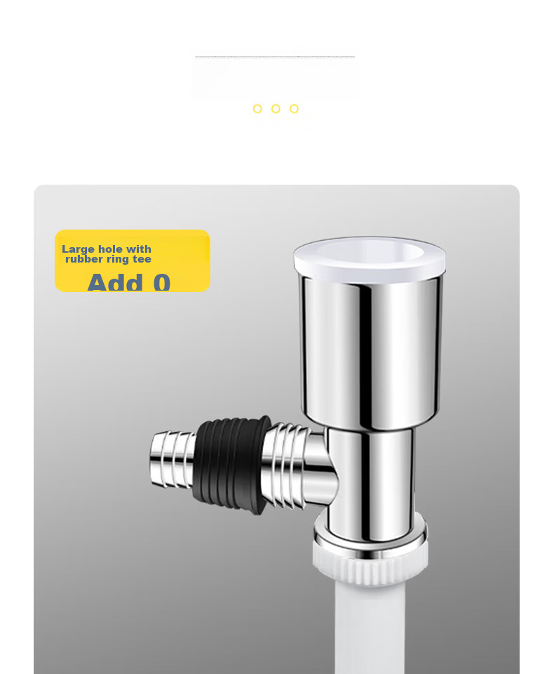 PURPAVWINNER Washing Machine Drain Three-Way Connector, Adjustable Drum And Impeller Washing Machine Drainage Pipe, Floor Drain Three-Way Connector, Double Row Water Splitter, One-To Odor Prevention And Overflow Preventio 11