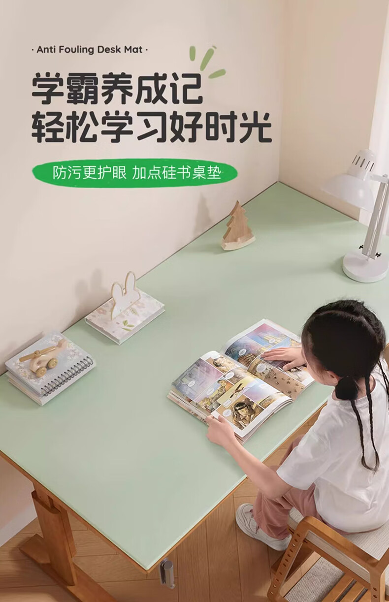 Fengliang Desk Mat, Silicone Pad for Desk And Mouse, Study Table Mat, Tablecloth with Premium Feel, Waterproof, Oil-Proof, Heat-Resistant And Insulating Pad 2