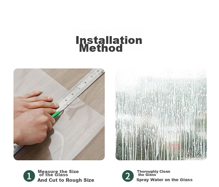 Qinghua Static Cling Frosted Glass Film, Window Privacy Film, Bathroom Glass Privacy Sticker, Opaque, 90*200cm 18