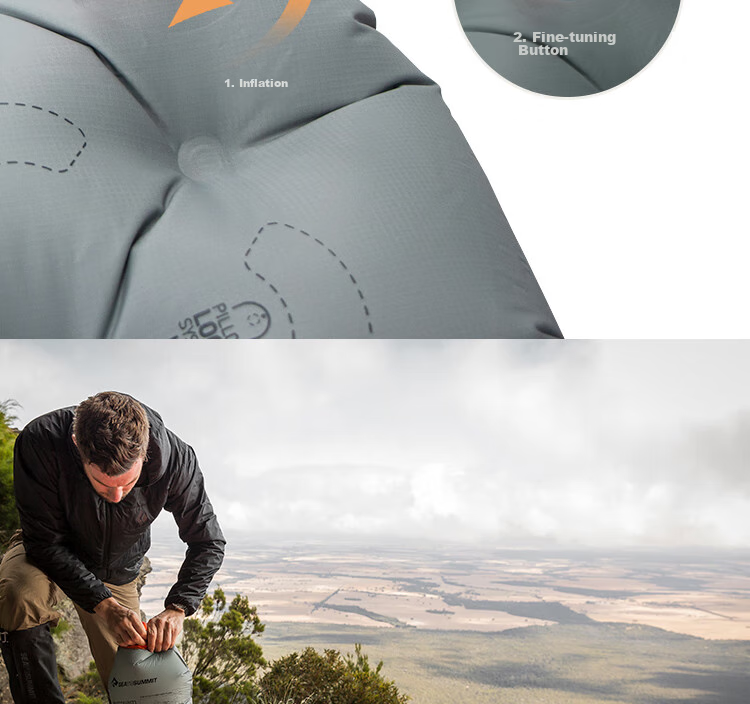 SEA TO SUMMIT Outdoor Inflatable Sleeping Pad, Moisture-Proof Mat, Hiking And Camping Portable Ultra-Light Ground Mat, Thickened Tent Floor Mat for Sleeping on The Ground 18