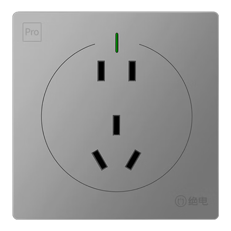 Juedian Waterproof Switch Socket, New National Standard 86-Type Panel, Surface Or Concealed Mounting 10A Five-Hole Wall Plug, Outdoor Rainproof, International IP68 Waterproof Certification, Matte Eagle Gray