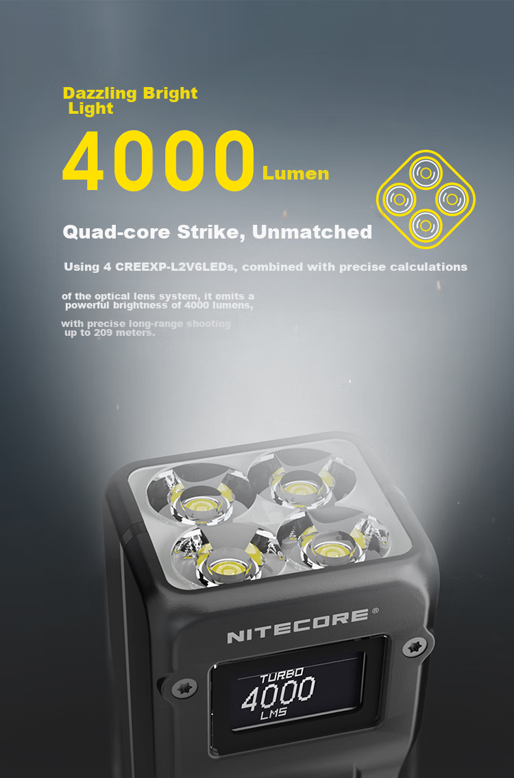 NITECORE T4K Keychain Light, Compact Flashlight, High-Intensity Portable Outdoor Illumination Lamp 2