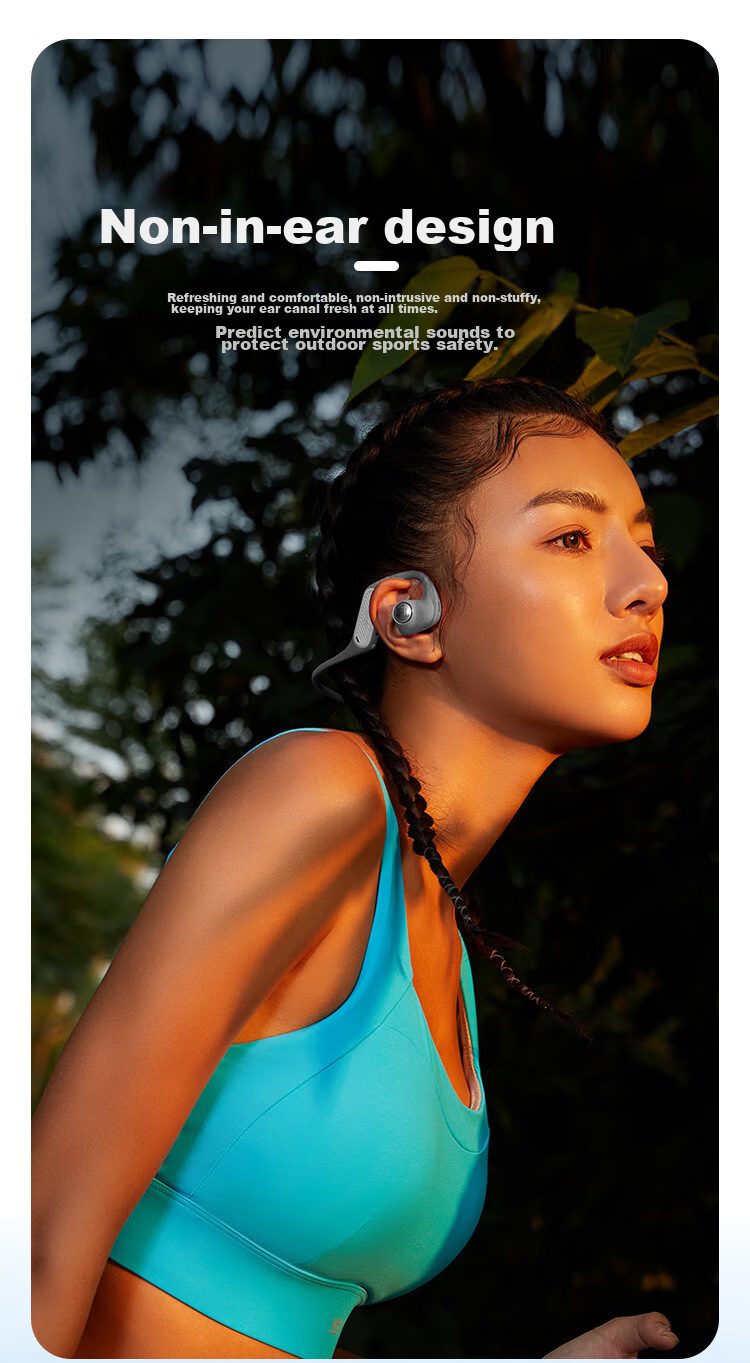 JBL [Liang Jingkun's Choice] Nearbuds2 Music Windstorm 2nd Generation Open Wireless Bluetooth Earphones, Non-In And Non-Ear-Hook Style, Not Bone Conduction, for Sports And Running, Black 3