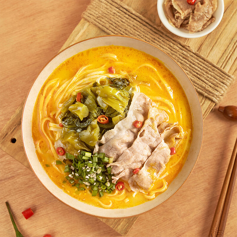 拉面说儿非油炸方便面8袋 (招牌豚骨*4+番茄*2+肉酥拌面*1+肥牛*1)1196.4g