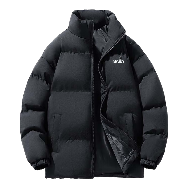 NASA MARVEL Men's Cotton Padded Jacket Winter Thick Warm Casual Trendy Couple's Coat