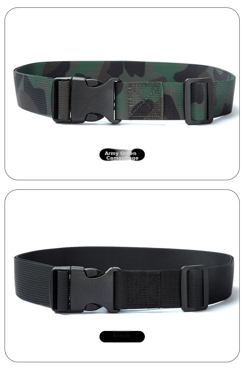 JEVI Military Training Belt for Students, Unisex Children's Camouflage Uniform Canvas Belt for Primary, Middle And High School Students, Youth Waist Belt 10