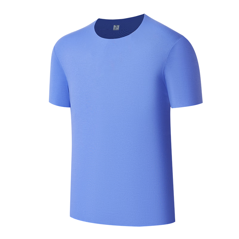 Hosa Men's Short-Sleeve Modal T-Shirt, Autumn And Winter Sports Undershirt, Versatile And Breathable, Light Blue, L
