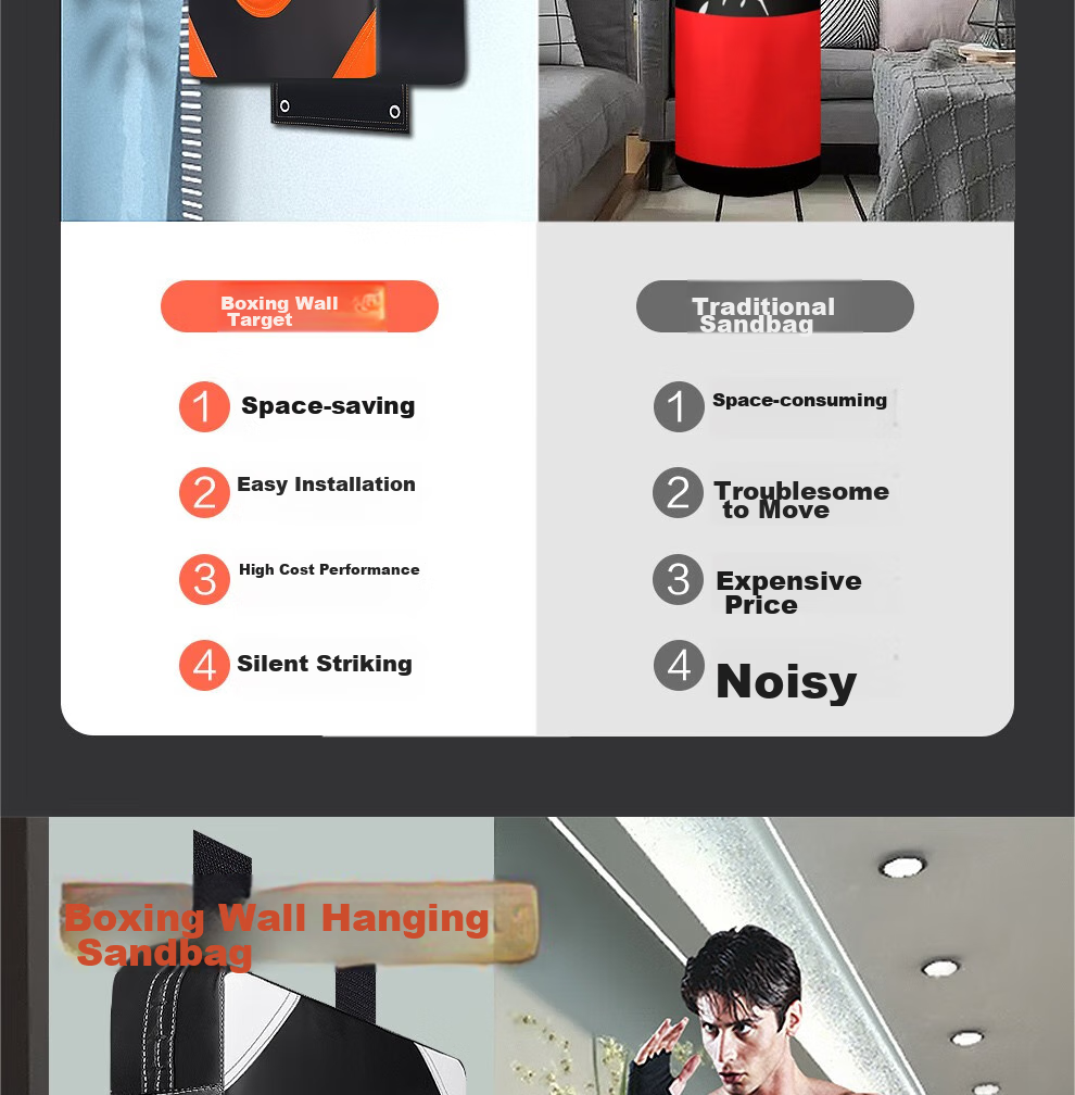Jingpai Wall Target, Home Fitness Square Target, Kickboxing Foot Target, Boxing Sandbag Leg Target, Wall-Pasted Punching Target, Hand Target, Taekwondo Target 9