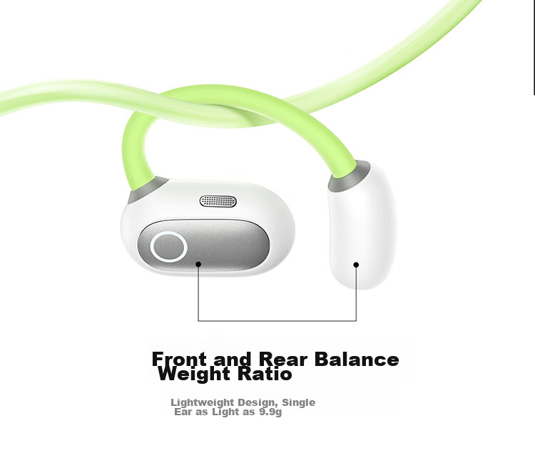 BASEUS Eli Bluetooth Headphones, Over-Ear Open-Style Comfortable Non-In Sports Running Noise-Cancelling Business Suitable for Huawei Xiaomi, White 15