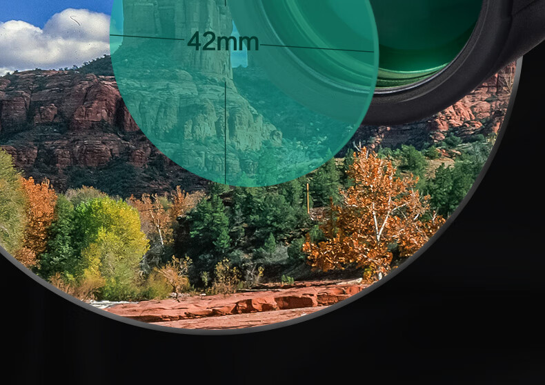 BOSMA Binoculars, High-Definition High-Magnification, Adult Low-Light Night Vision, Portable, Lü 10X42 Gree 2