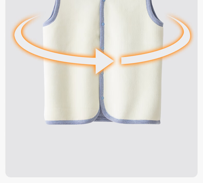 NUBIWU Children's Vest, Boys' Inner Wear Warm Waistcoat, New Fleece-Lined Girls' Autumn And Winter Style Vest, Boys' Spring And Autumn Sleeveless Jacket 4