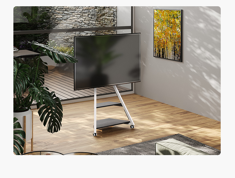 FITUEYES Artistic TV Stand for 45-65 Inch Mobile TVs, Eiffel Series TV Cabinet, Universal TV Mount for Multiple Brands 18