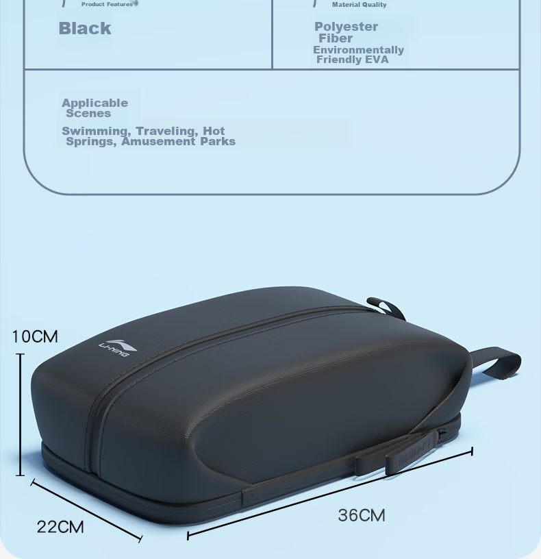 Li-Ning Swim Bag, Portable Waterproof Professional Large-Capacity Swimming Gear for Men And Women, Handheld Waterproof Swim Bag 7051 17