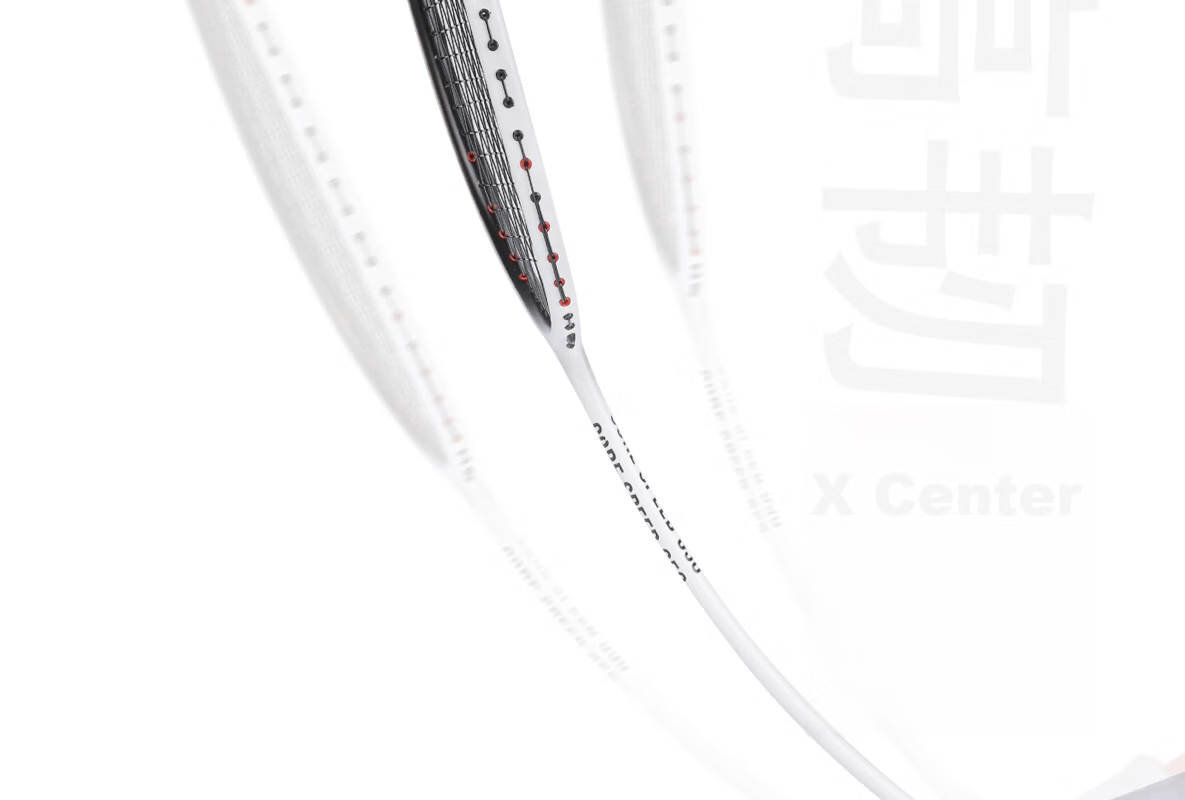 Yodiman Fresh White Pair of Badminton Rackets, Full Carbon Ultra-Light 6U Double Rackets 650+660 (Badminton Set) 17