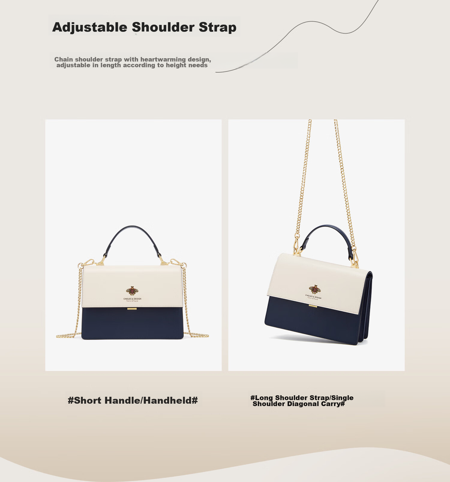 Cnoles Women's Handbag, Luxury Small Crossbody Tote Bag, High-End Practical Gift for Girlfriend on Valentine's Day 17