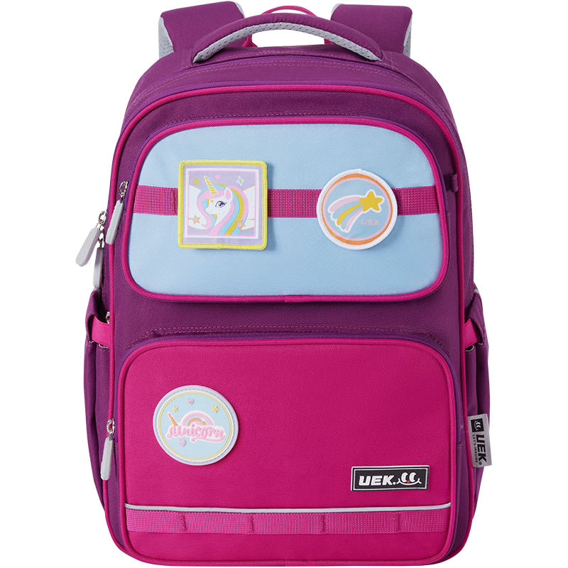 UEK Children's Spine Protection Backpack for Boys And Girls, Elementary School Students Grades 3-6, Lightweight Double Shoulder Bag with Large Capacity Set