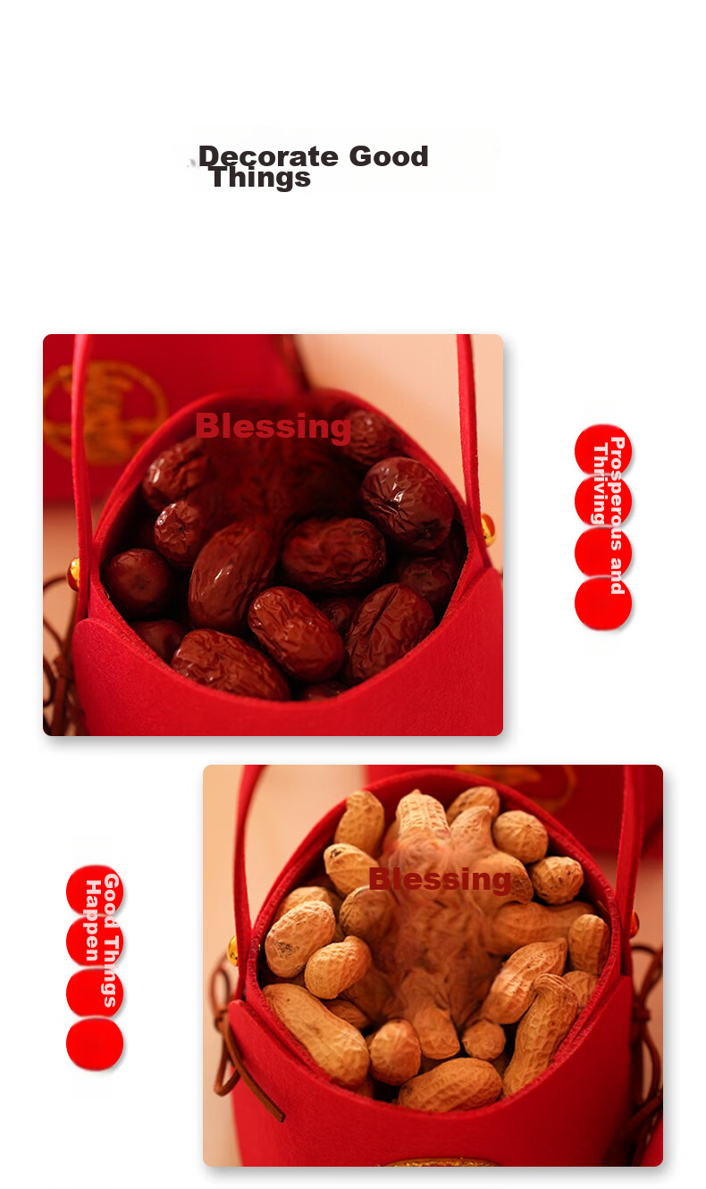 Qingxi Good Fortune Housewarming Couplets Velvet Housewarming New Home Essential Moving-in Gift Complete Decoration Set 7