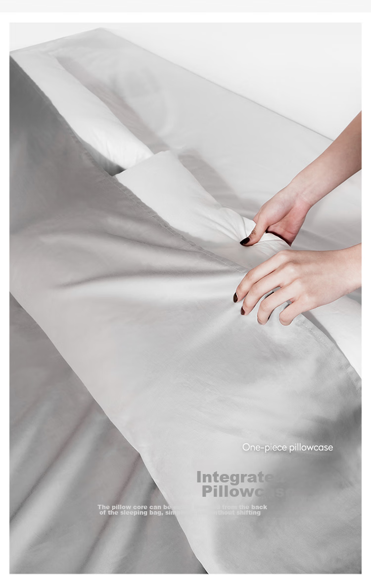Pack All Xinjiang Cotton Pure Cotton Dirt-Proof Sleeping Bag for Business Trips, Hotels, And Vacations, 60S Satin Cotton Skin-Friendly Portable, Pink Single-Person Style 7