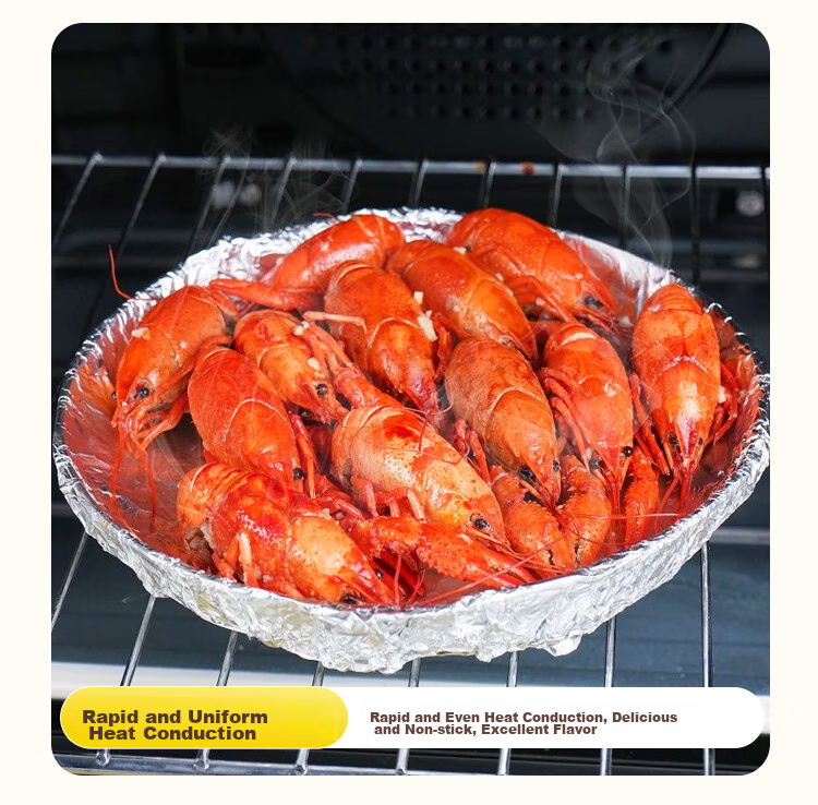 YOUAO Extra Thick Large Aluminum Foil Roll [20 Microns], 100m×38cm, for Air Fryer, Oven, Barbecue, Baking, Commercial Use 12