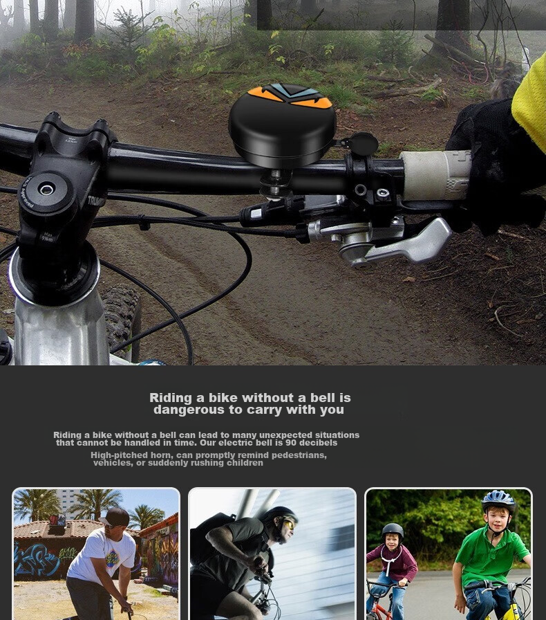 BIKEBROS Bicycle Bell Loud Mountain Bike Horn Bike Bell Children's Folding Bike Accessories Equipment Handlebar Bell 5