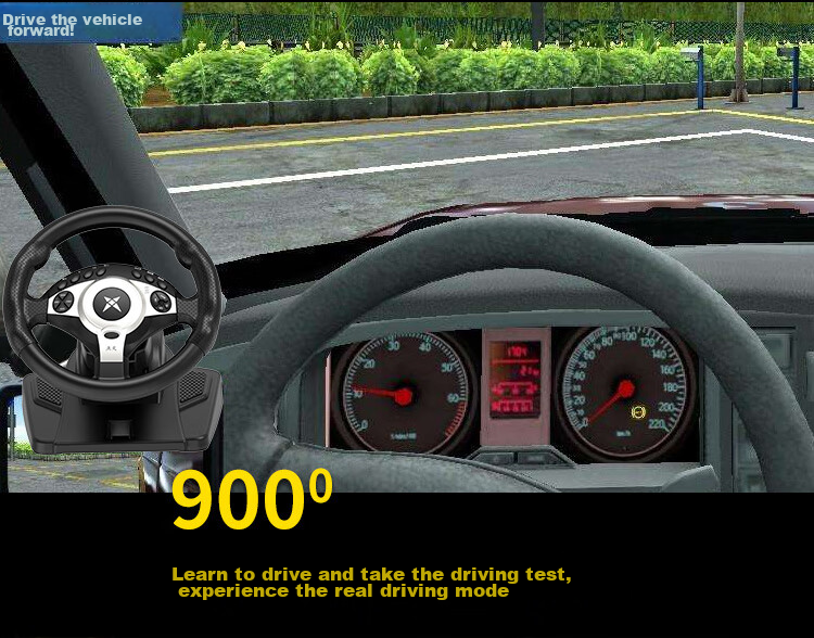 Keten D1 1080° Racing Wheel Game Steering Wheel Simulator Force Feedback Compatible with PC, Console, Euro Truck Simulator 2, and Chinese Touring 8