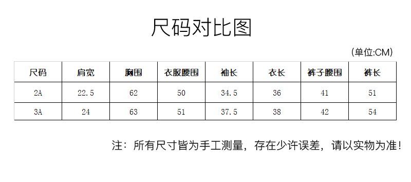 奢侈品 服饰 莫斯奇诺(moschino) 莫斯奇诺套装      此为童装尺码表