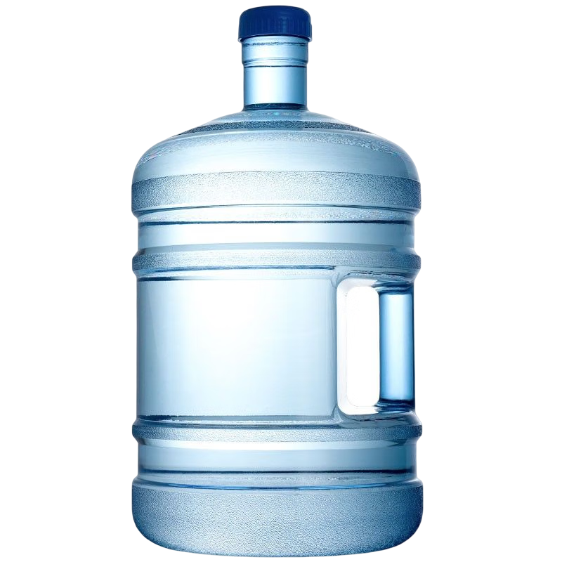 BJ Pure Water Bucket, Food-Grade PC Water Bucket Mineral Water Bucket, Drinking Water Dispenser Water Bucket Outdoor Bucket, Large Capacity Blue 11.3L + Water Bucket Brush