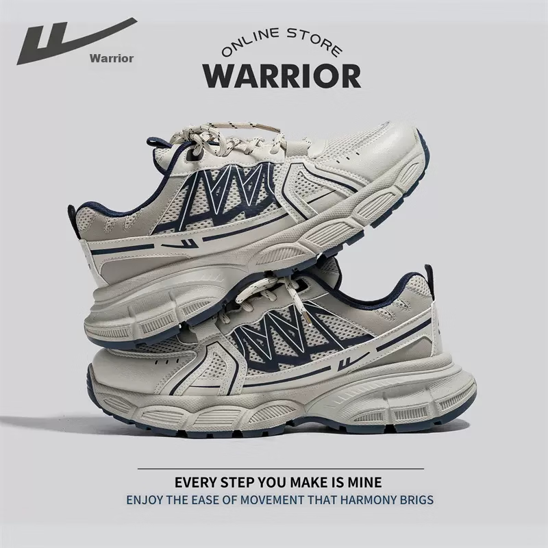 Мужские кроссовки Warrior, зимние, с утолщенной подошвой, увеличивающие рост, дышащие, из сетчатой ткани, универсальные повседневные